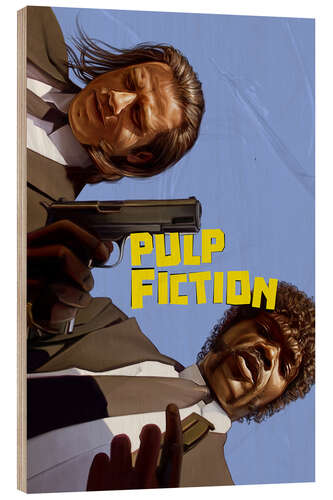 Wood print Pulp Fiction
