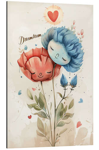 Aluminium print Dreamteam