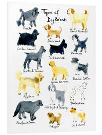 Hartschaumbild Arten von Hunderassen (englisch) - Patruschka