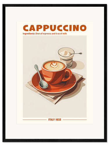 Kunsttryk i ramme Cappuccino, Italy 1932