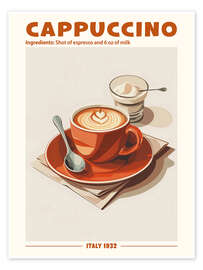 Poster Cappuccino, Italy 1932