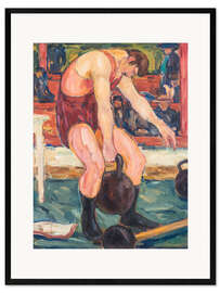 Gerahmter Kunstdruck Athlet