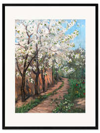 Gerahmter Kunstdruck Kirschblüte - Ingeborg Eggertz