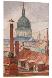 Obraz na szkle akrylowym Above the Rooftops, Östermalm, Stockholm - Karl Fredrik Nordström