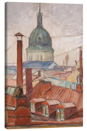 Canvas print Above the Rooftops, Östermalm, Stockholm