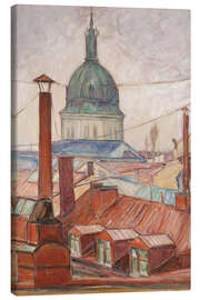 Tableau sur toile Above the Rooftops, Östermalm, Stockholm - Karl Fredrik Nordström
