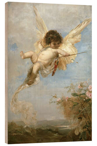 Tableau en bois Cupid, 1878