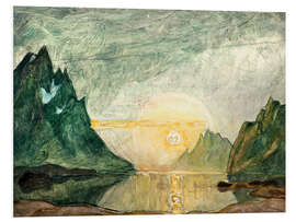 Foam board print Midnight Sun - Study from North Norway