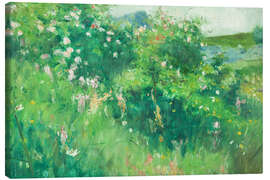 Obraz na płótnie Briar-Rose Bushes Flowering on the Isle of Tjörn - Karl Fredrik Nordström
