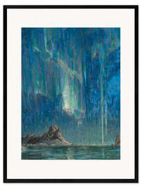 Framed art print Northern Lights II - Study from North Norway - Anna Katarina Boberg
