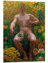 Akryylilasitaulu Adam in the Garden of Eden, 1914