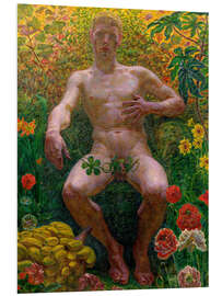 Hartschaumbild Adam im Garten Eden, 1914