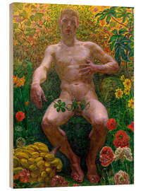 Trätavla Adam in the Garden of Eden, 1914