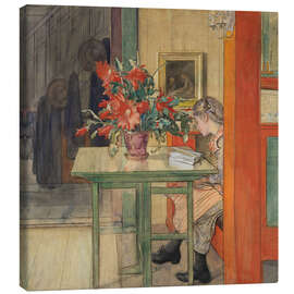 Canvas print Lisbeth Reading - Carl Larsson