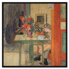 Gerahmter Kunstdruck Lisbeth liest - Carl Larsson