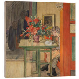 Holzbild Lisbeth liest