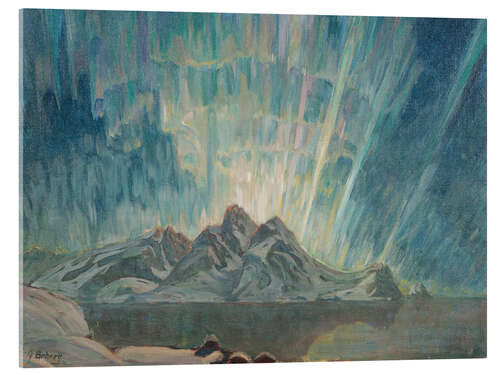 Akrylbillede Northern Lights I - Study from North Norway