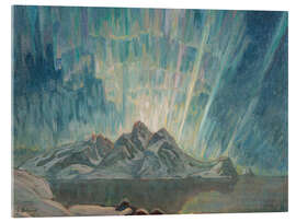 Akrylglastavla Northern Lights I - Study from North Norway