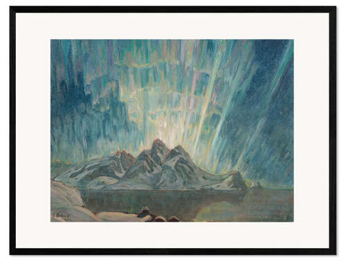 Framed art print Northern Lights I - Study from North Norway