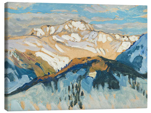 Tableau sur toile Mountains - Study from Switzerland