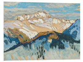 Hartschaumbild Berge - Studie aus der Schweiz