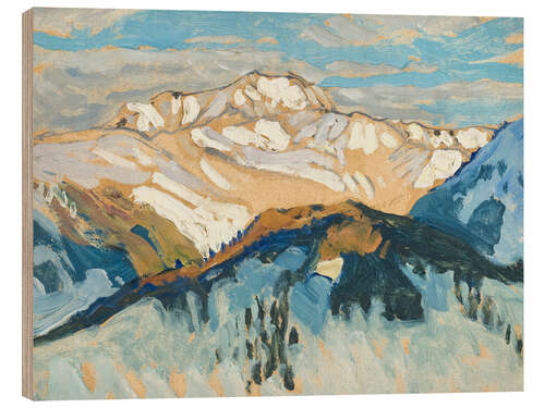 Obraz na drewnie Mountains - Study from Switzerland