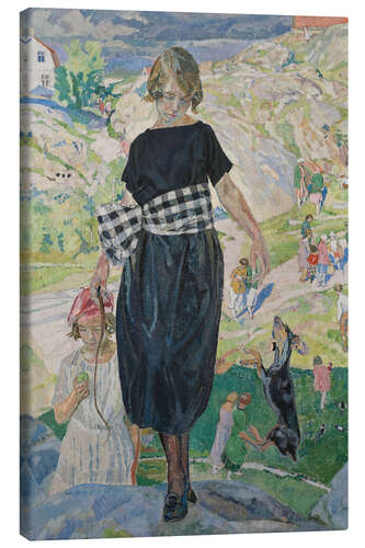 Canvas print Jumping Dog, 1920