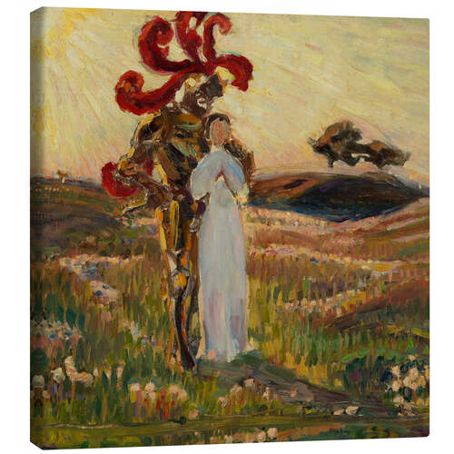 Obraz na płótnie Sketch for The Knight and the Maid, 1894