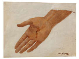 Print på skumplade Hand, Sketch for a Picture of Christ