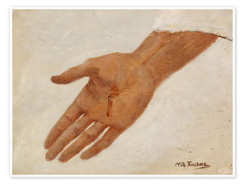 Poster Hand, Sketch for a Picture of Christ