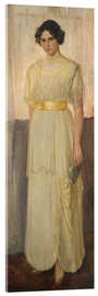 Tableau en verre acrylique Portrait of the artist Astrid Setterwall Ångström, 1914