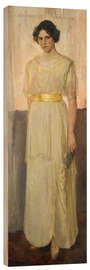 Wood print Portrait of the artist Astrid Setterwall Ångström, 1914