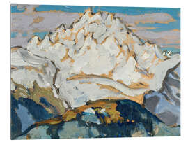 Gallery Print The White Mountain Top - Studie aus der Schweiz