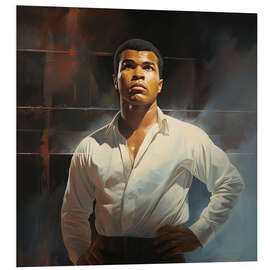 Foam board print Portrait of Muhammad Ali