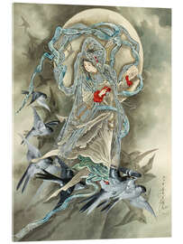 Akryylilasitaulu Woman with Birds