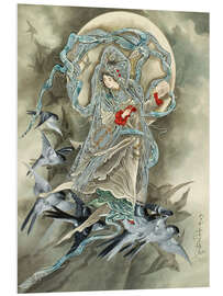Tableau en PVC Woman with Birds