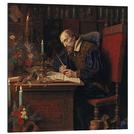 Aluminium print Portrait of William Shakespeare
