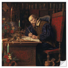 Wandsticker Porträt von William Shakespeare