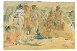 Acrylic print The Judgment of Paris - Holger Roed, 1872