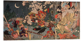 Cuadro de metacrilato Yoshitsune Training with the Tengu Sojobo, 1863 - Kawanabe Kyosai