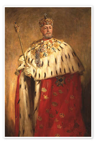 Plakat Oskar II, King of Sweden and Norway - Oskar Bjorck