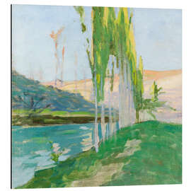 Alubild Pappeln an einem Wasserlauf - Sven Bergh