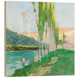 Cuadro de madera Poplars Growing near a Watercourse - Sven Bergh