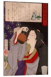 Gallery print Geisha Drinking from Sake Kettle, 1880