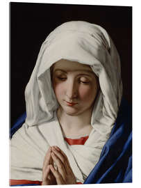 Obraz na szkle akrylowym The Virgin praying - Giovanni Battista Salvi da Sassoferrato