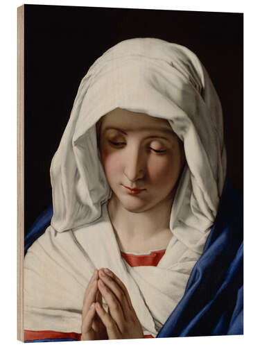 Quadro de madeira The Virgin praying