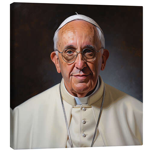 Lienzo Retrato del Papa Francisco