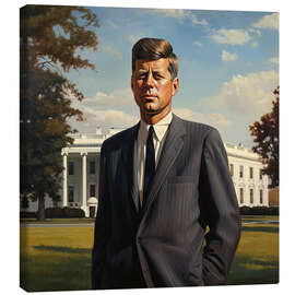 Canvas print Portrait of John F. Kennedy