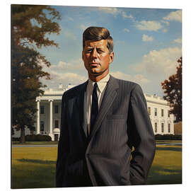 Magnettafel Porträt von John F. Kennedy