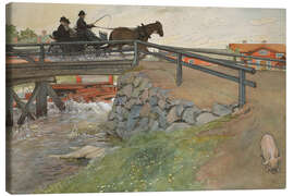 Canvas print The bridge in front of the house - Carl Larsson